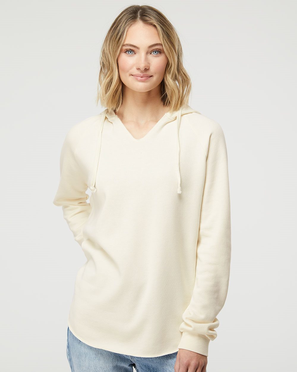 Independent Trading Co. Women’s Lightweight California Wave Wash Hooded Sweatshirt - PRM2500