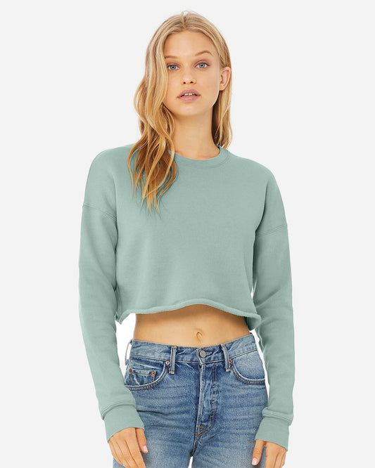BELLA + CANVAS Women's Crop Crew Fleece - 7503