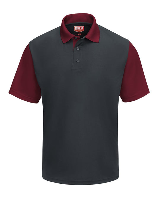 Red Kap Short Sleeve Performance Knit Color-Block Polo - SK56