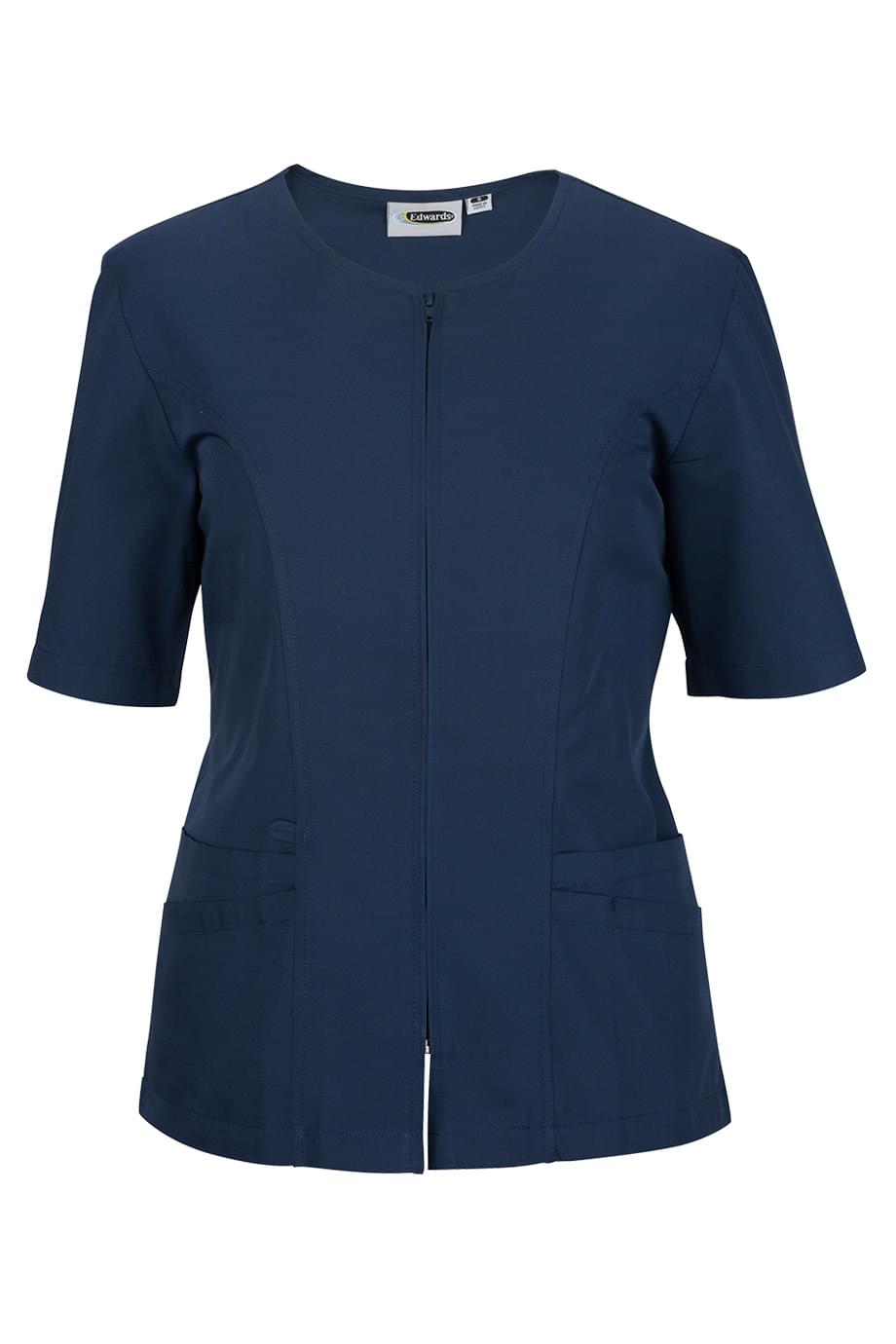 Essential Ladies Zip Front Smock - 7887