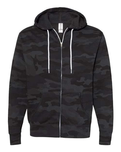 Unisex Lightweight Full-Zip Hooded Sweatshirt