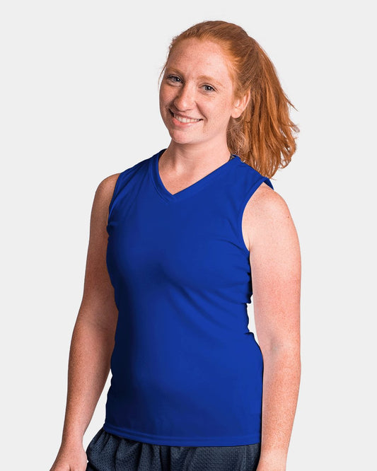 C2 Sport Women's Sleeveless V-Neck T-Shirt - 5663
