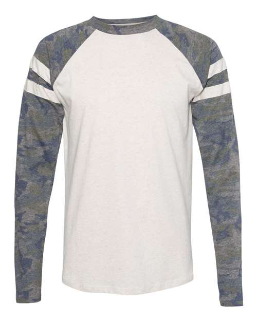 Unisex Fine Jersey Mash Up Long Sleeve Tee