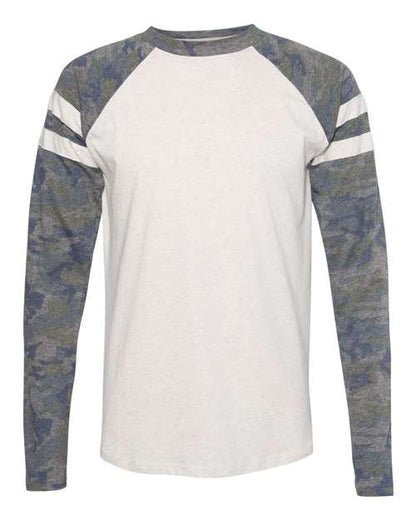 Unisex Fine Jersey Mash Up Long Sleeve Tee