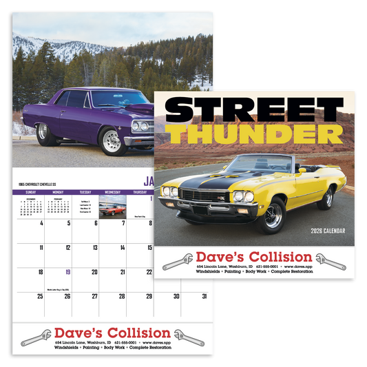 HotLine Products Street Thunder Appointment Calendar  Stapled-801