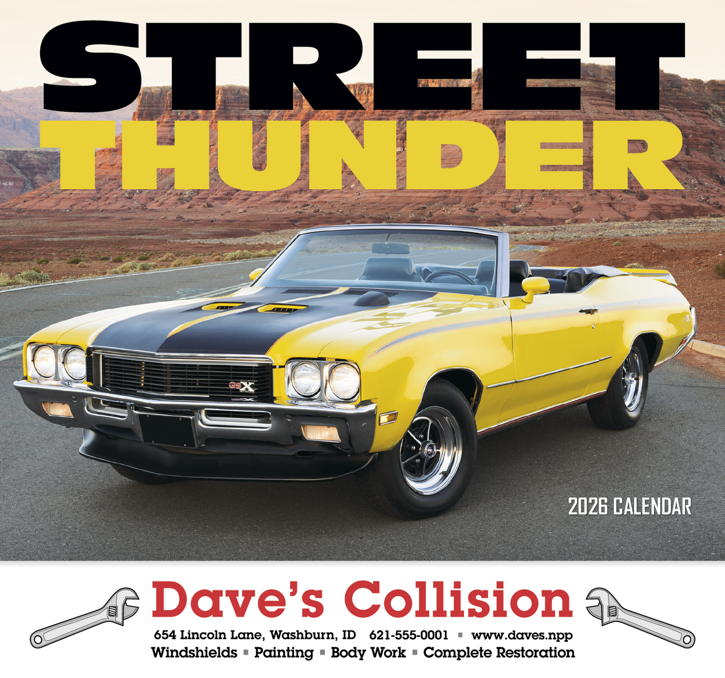 HotLine Products Street Thunder Appointment Calendar  Stapled-801
