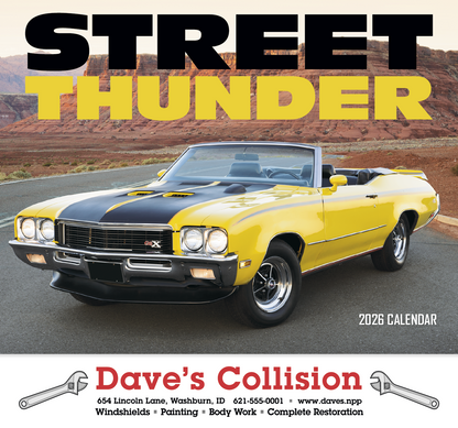 HotLine Products Street Thunder Appointment Calendar  Stapled-801