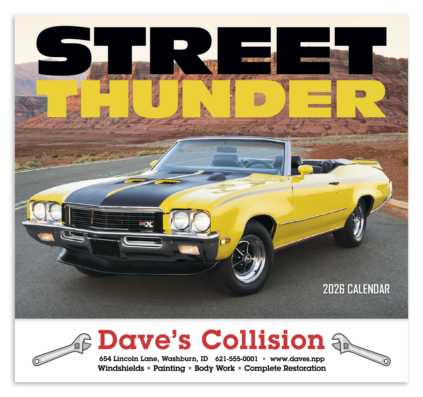 HotLine Products Street Thunder Appointment Calendar  Stapled-801