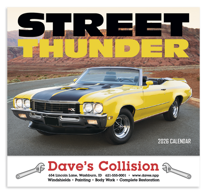 HotLine Products Street Thunder Appointment Calendar  Stapled-801