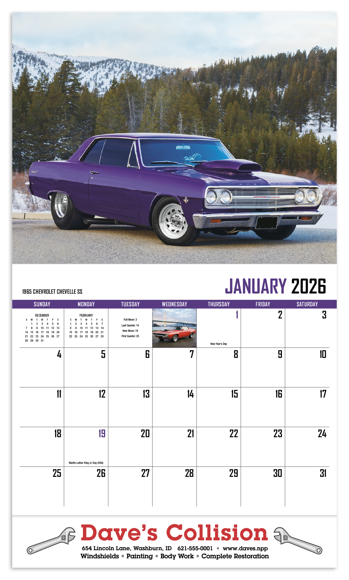 HotLine Products Street Thunder Appointment Calendar  Stapled-801