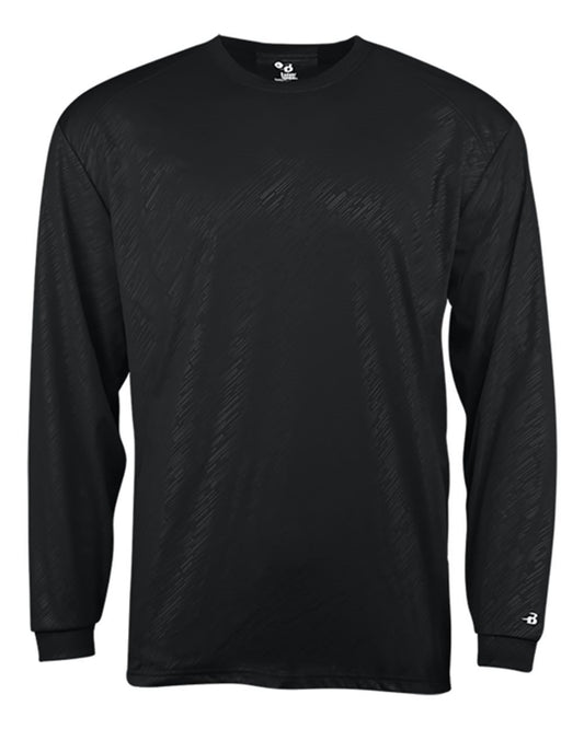 Badger Youth Line Embossed Long Sleeve T-Shirt - 2145