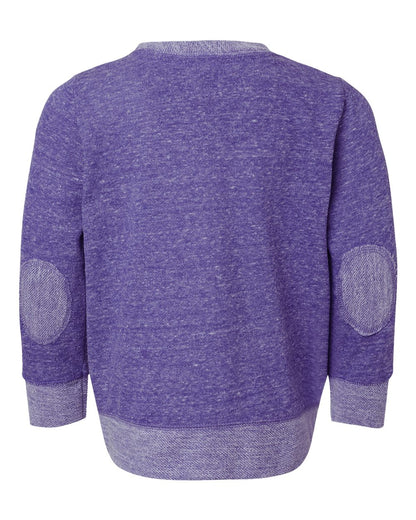 LAT Youth Harborside Mélange French Terry Long Sleeve with Elbow Patches - 2279