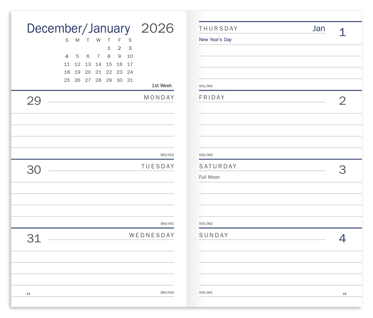 Triumph Calendars Classic Weekly Pocket Planner-8051