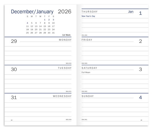 Triumph Calendars Classic Weekly Pocket Planner-8051