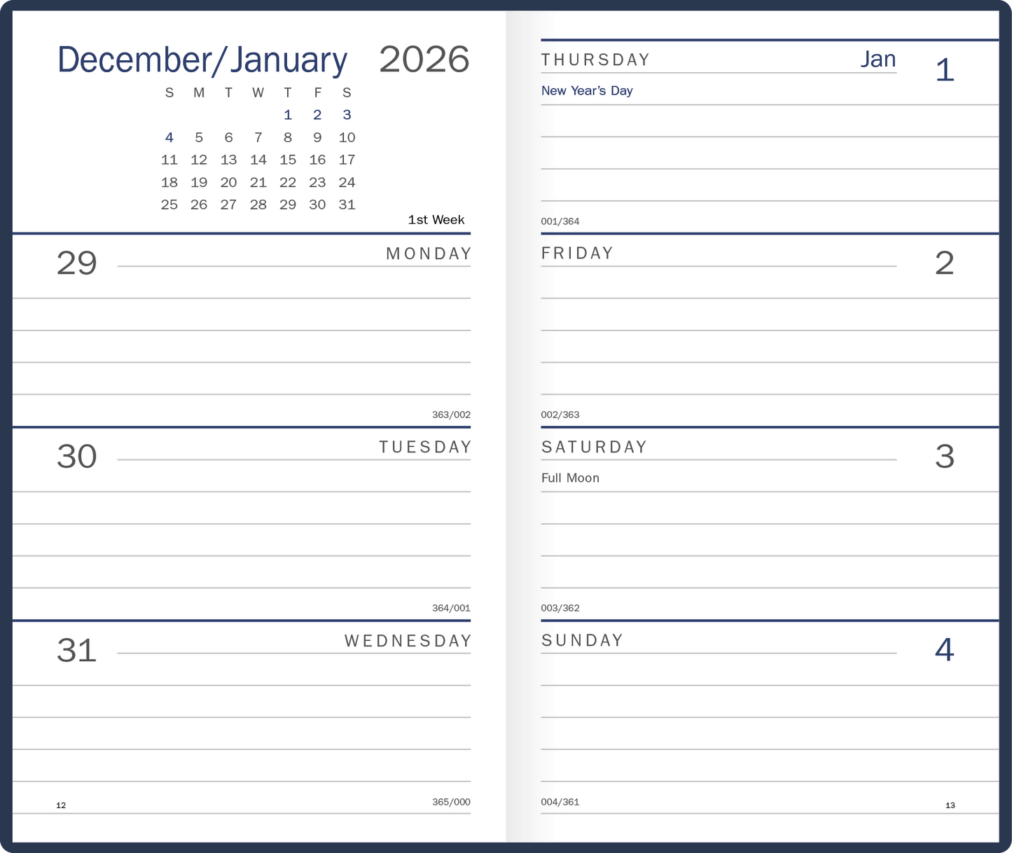Triumph Calendars Standard Weekly Pocket Planner-8052