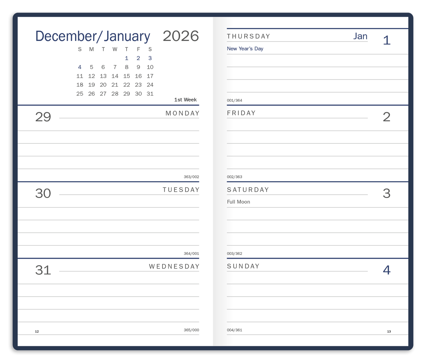 Triumph Calendars Standard Weekly Pocket Planner-8052