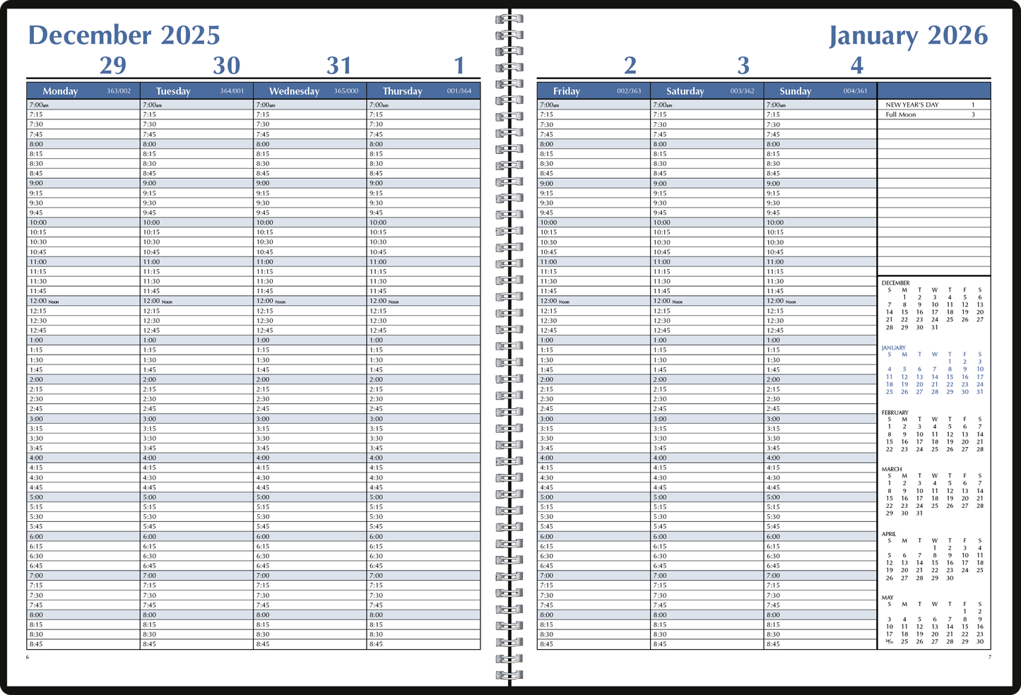 Triumph Calendars Weekly Time Manager-8102