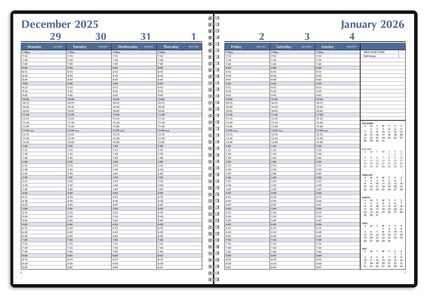 Triumph Calendars Weekly Time Manager-8102