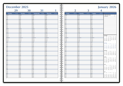 Triumph Calendars Weekly Time Manager-8102