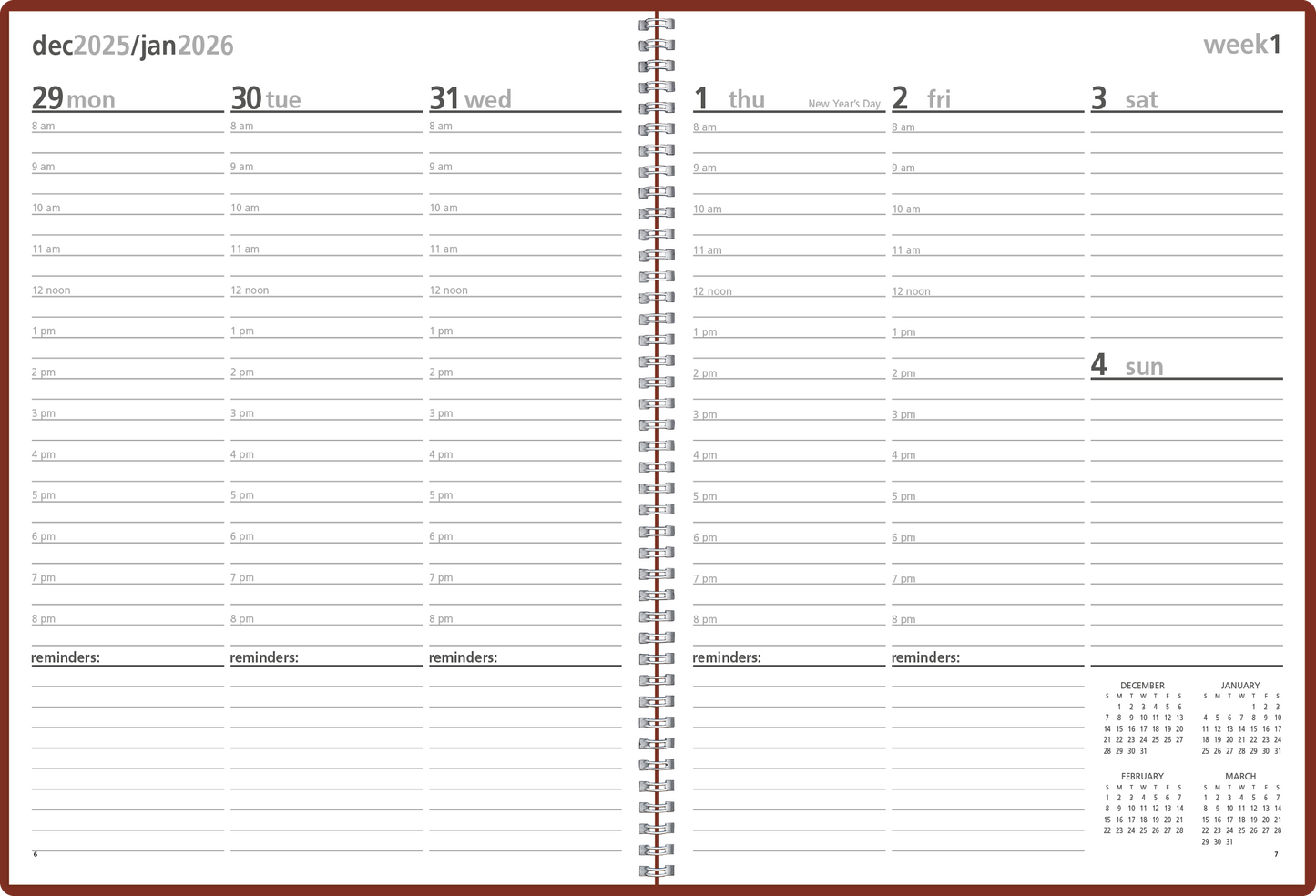 Triumph Calendars Monthly  Weekly Planner-8105