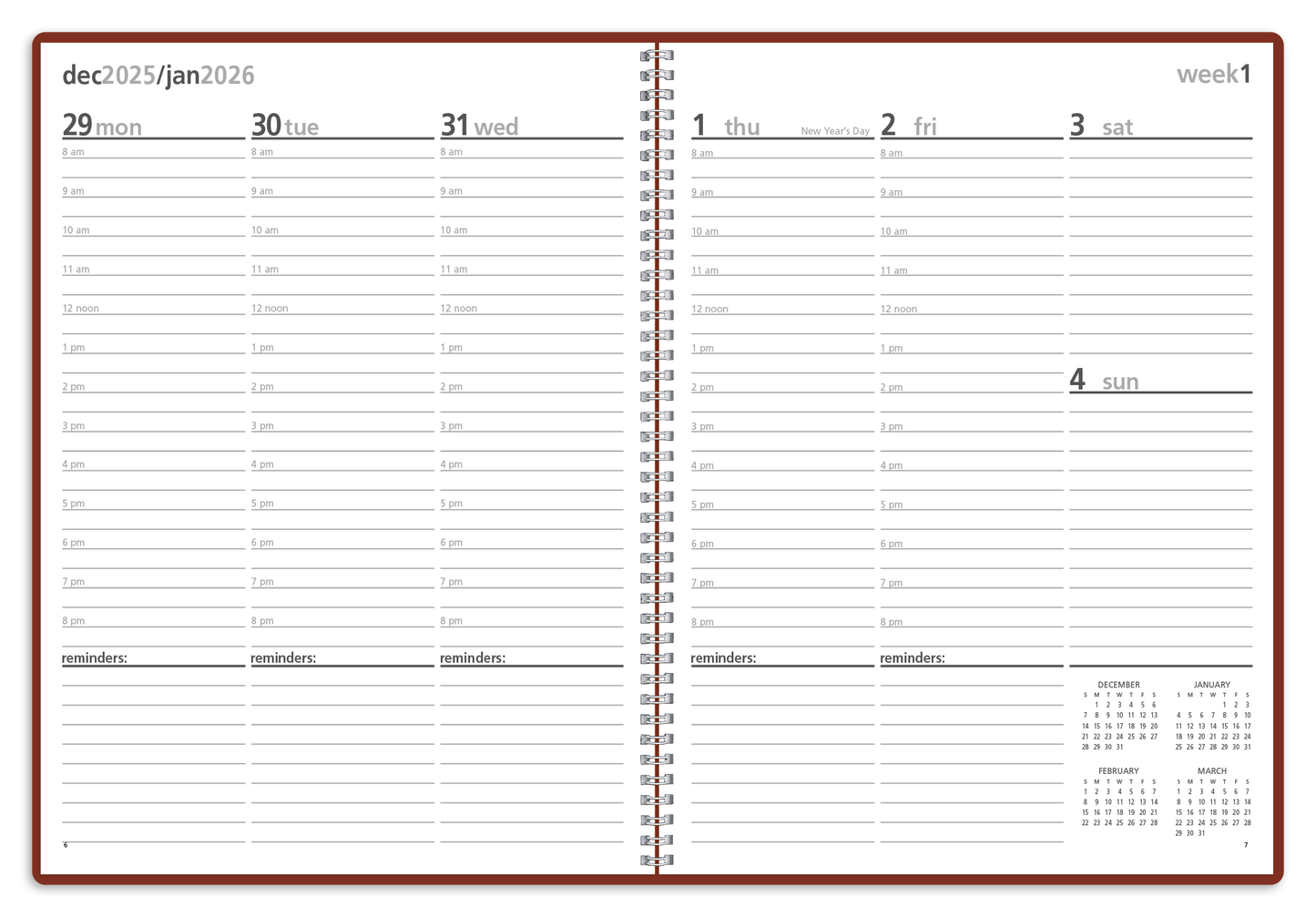 Triumph Calendars Monthly  Weekly Planner-8105