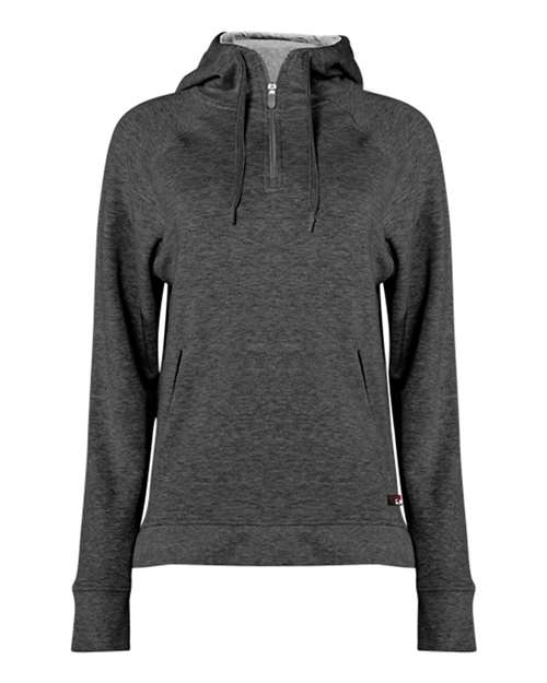 Women's FitFlex French Terry Quarter-Zip Hooded Pullover
