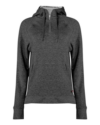 Women's FitFlex French Terry Quarter-Zip Hooded Pullover