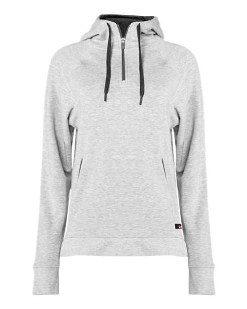 Women's FitFlex French Terry Quarter-Zip Hooded Pullover