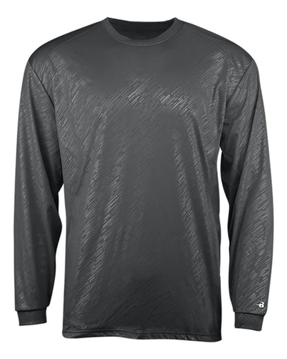 Badger Youth Line Embossed Long Sleeve T-Shirt - 2145