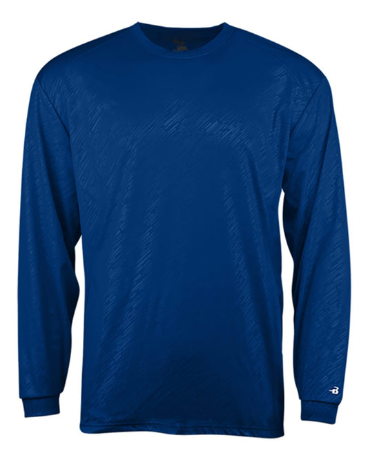 Badger Youth Line Embossed Long Sleeve T-Shirt - 2145