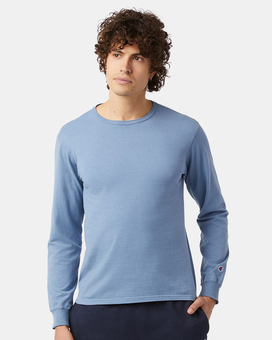 Champion Garment-Dyed Long Sleeve T-Shirt - CD200