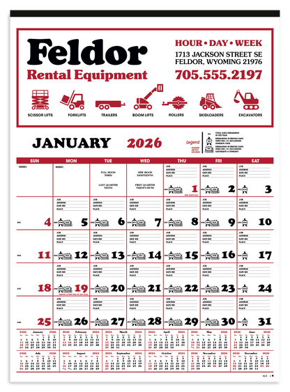 Skinner  Kennedy Contractors 12Sheet Calendar-82-E