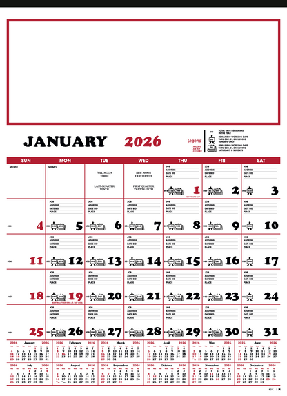 Skinner  Kennedy Contractors 12Sheet Calendar-82-E