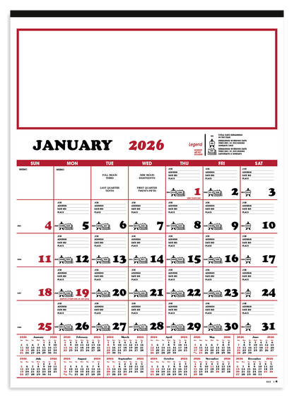 Skinner  Kennedy Contractors 12Sheet Calendar-82-E