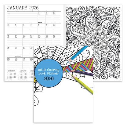 Good Value Adult Coloring Book Planner-8200