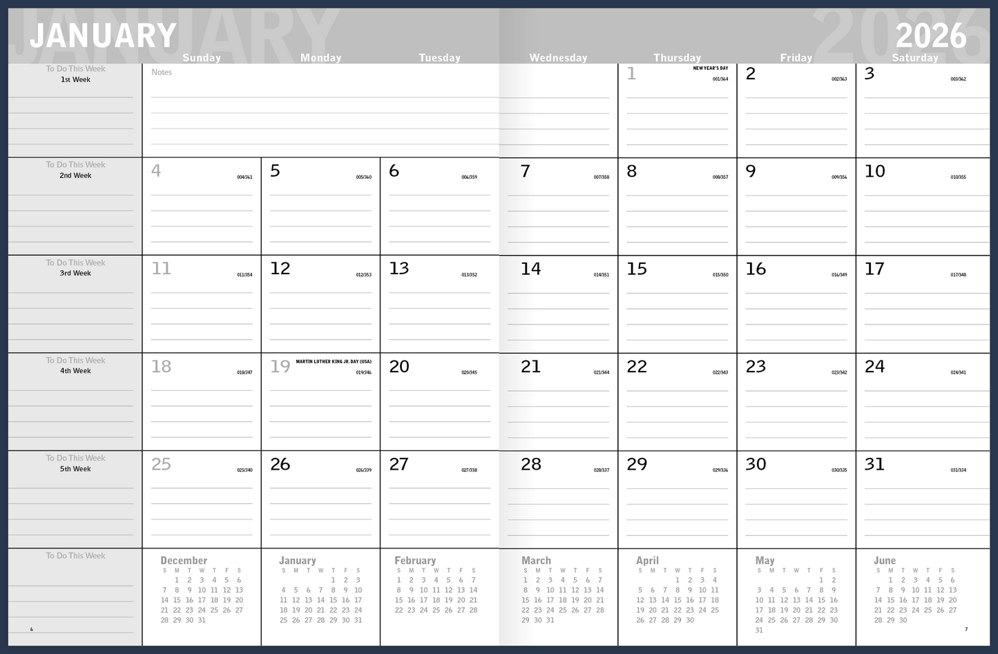 Triumph Calendars Classic Monthly Planner-8203