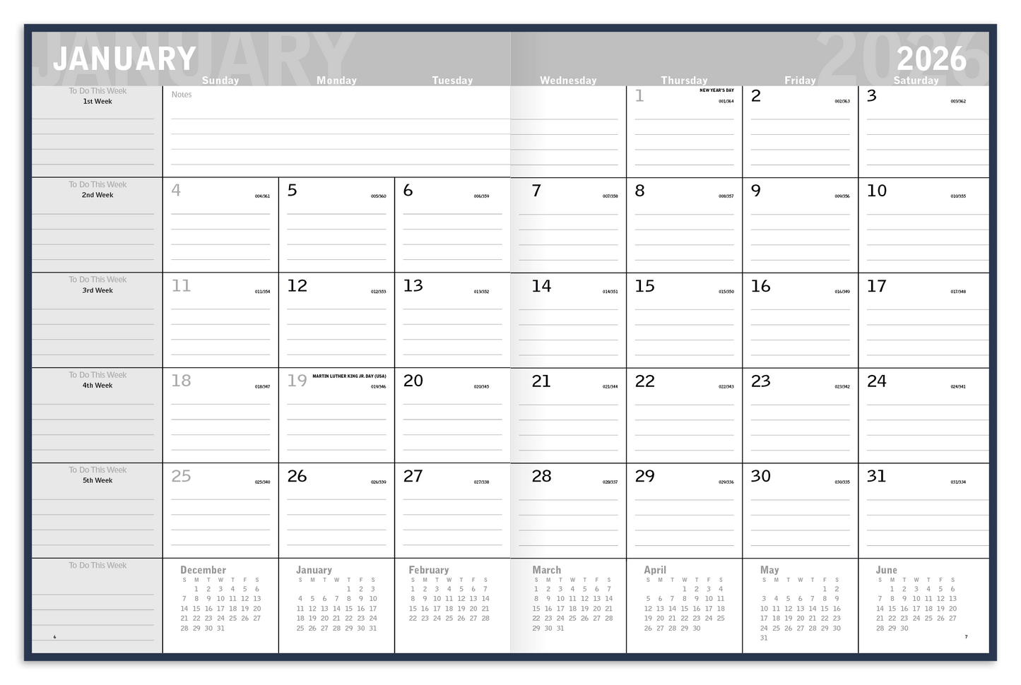 Triumph Calendars Classic Monthly Planner-8203