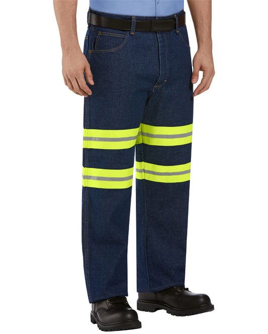 Red Kap Enhanced Visibility Relaxed Fit Jeans - PD60ED