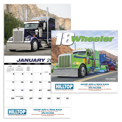 HotLine Products 18Wheeler Wall Appointment Calendar  Stapled-823