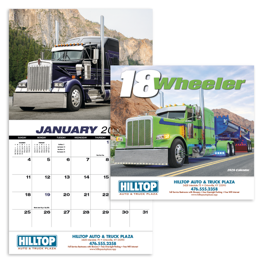 HotLine Products 18Wheeler Wall Appointment Calendar  Stapled-823
