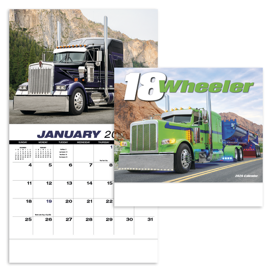 HotLine Products 18Wheeler Wall Appointment Calendar  Stapled-823