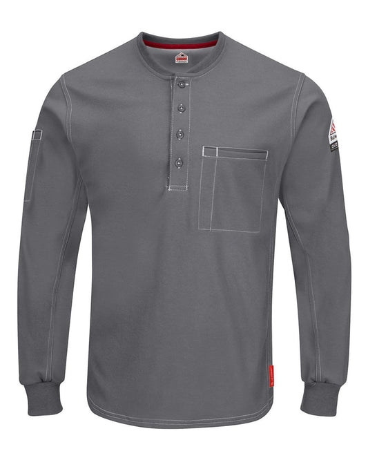 Bulwark iQ Series® Plus Long Sleeve Henley - Tall Sizes - QT40T
