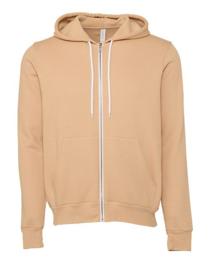 Unisex Sponge Fleece Full-Zip Hoodie Sweatshirt