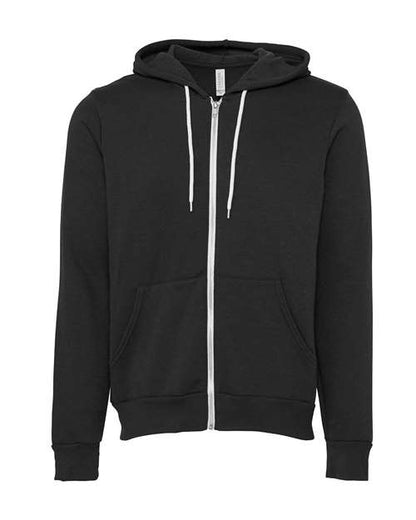 Unisex Sponge Fleece Full-Zip Hoodie Sweatshirt