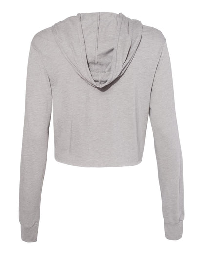 BELLA + CANVAS Women’s Triblend Crop Long Sleeve Hoodie - 8512