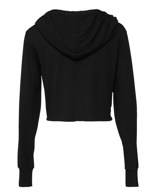 BELLA + CANVAS Women’s Triblend Crop Long Sleeve Hoodie - 8512