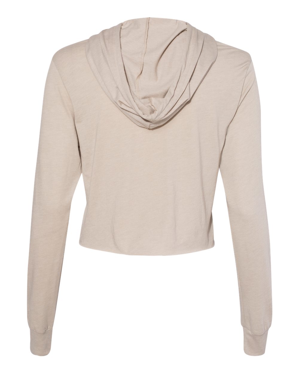 BELLA + CANVAS Women’s Triblend Crop Long Sleeve Hoodie - 8512