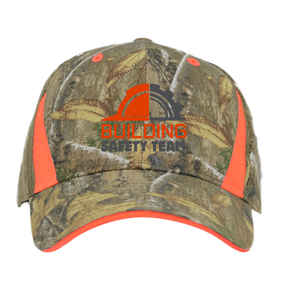 Camo Cap With Blaze Inserts-8343