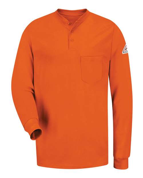 Men's Tall Long Sleeve Tagless Henley Shirt