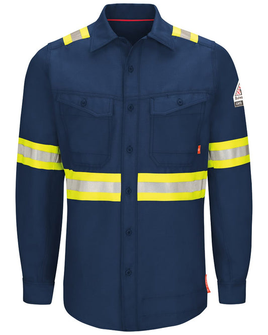 Bulwark iQ Series® Endurance Enhanced Visibility Work Shirt - Tall Sizes - QS40ET
